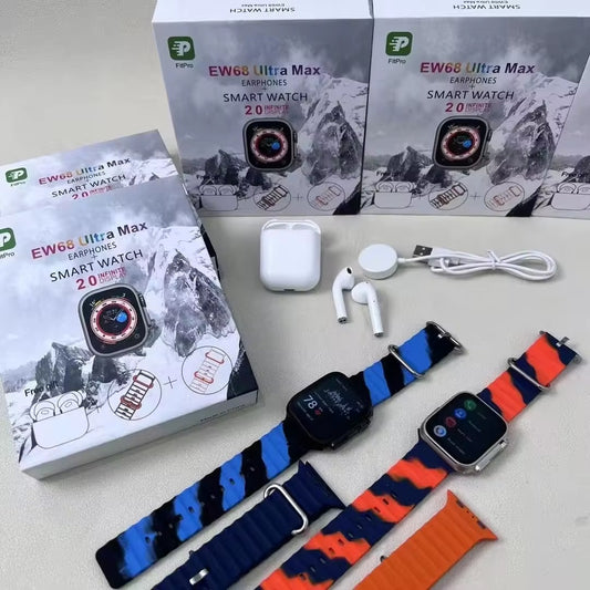 Super Combo Reloj Ultra 8 + Audífonos I12 Ew