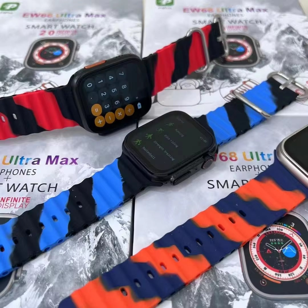 Super Combo Reloj Ultra 8 + Audífonos I12 Ew